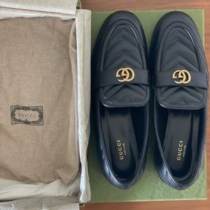 Gucci quilted slip on Loafers